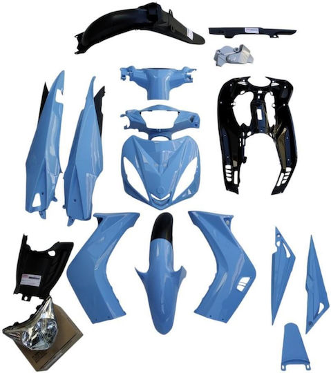 Κουστουμι Yamaha Crypton 135 Baby Blue Μπλε Σιελ Φαναρι Strong