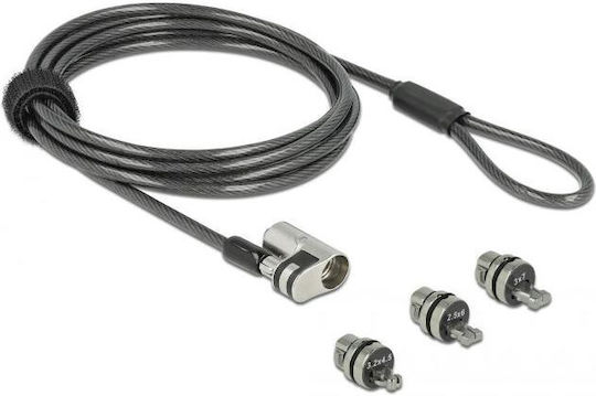 Κλειδαριά Laptop Navilock Security Cable 3 Locking Heads