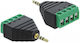 Delock Adapter Stereo Plug 2.5 Mm To Terminal Block 4 Pin 65454