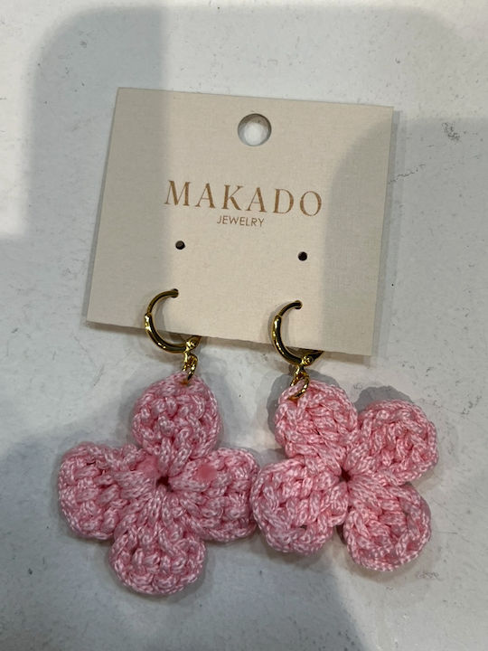 Makado Earrings Hoops Made of Gold Plated Steel
