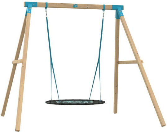Hanging Wooden Swing for 2+ Years Brown