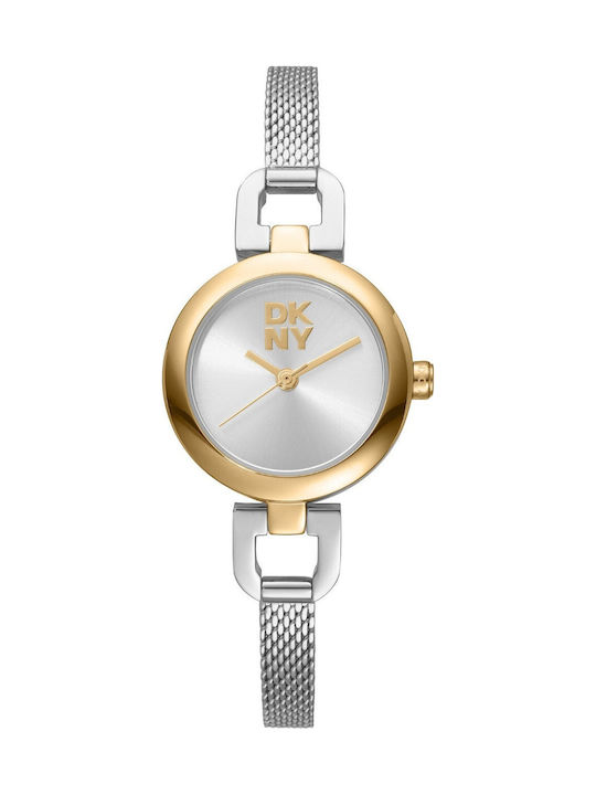 DKNY Womens Watch Battery with Silver Metal Bracelet