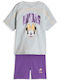 Kinderbekleidungssets mit Sommer Shorts 2 Stück Lila Disney Minnie Mouse