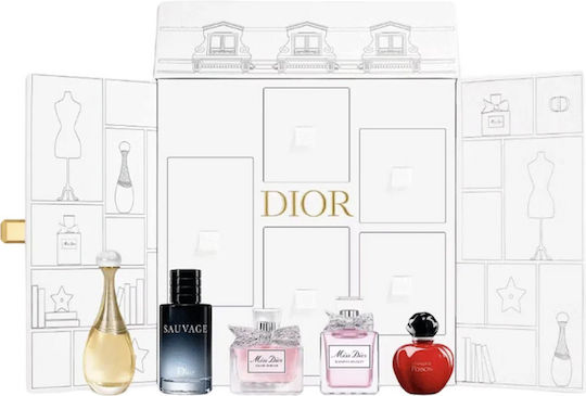 Set Christian Dior J'adore Eau De Parfum Pentru Femei 5 Ml *miniatură + Miss Dior Eau De Parfum Pentru Femei 5 Ml *miniatură + Miss Dior Blooming Bouquet Eau De Toilette Pentru Femei 5 Ml *miniatură + Hypnotic Poison Eau De Toilette Pentru Femei 5 Ml *miniatură + Sauvage Eau De Toilette Pentru Bărbați
