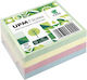 Upm Notes Extra Strong Memo Pads Cube 4 Pastel Colors 75x75mm 400 Sheets