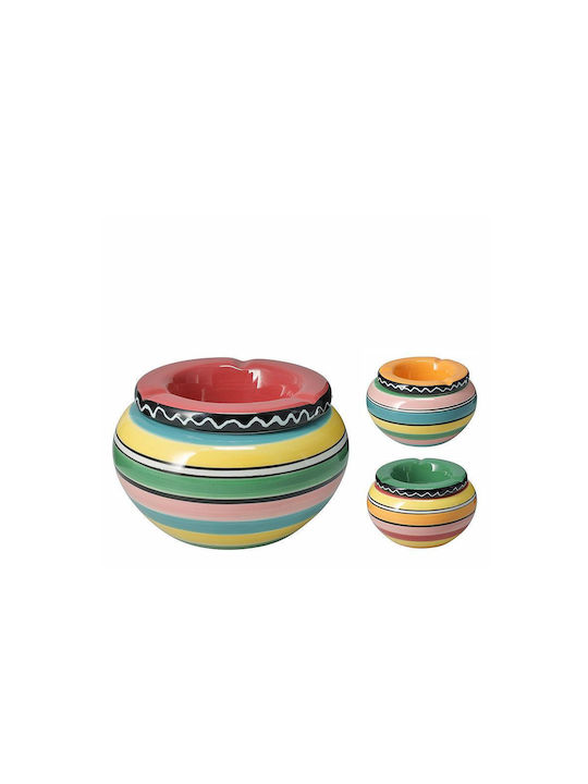 Τασάκι Mexico Πολύχρωμες Ρίγες 14cm