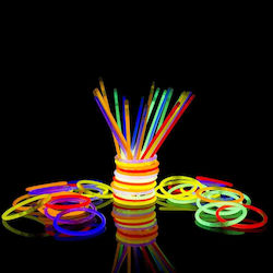 Glow Sticks – Φωσφορίζουσες Ράβδοι Πάρτι 100 Τεμάχια Συνδέσμους