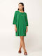 Sommer Wickel Damenkleid Grün Verdant