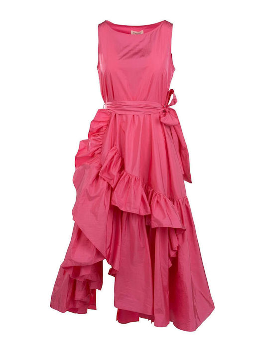 Summer Maxi Dress for Wedding - Christening Fuchsia