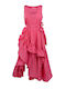 Summer Maxi Dress for Wedding - Christening Fuchsia