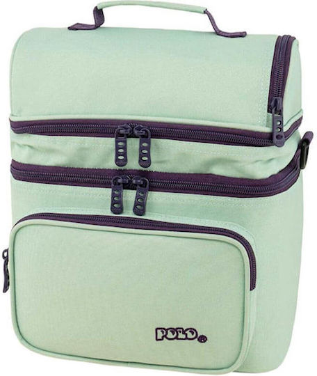 Polo Double Cooler School Insulated Lunch Bag 9l Blue 25x19x29cm