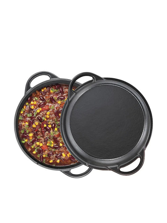 Kuchenprofi Grătar din Fontă cu Capac 26cm