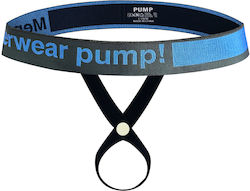 Pump Addicted Men's Underwear Jockstrap Blue