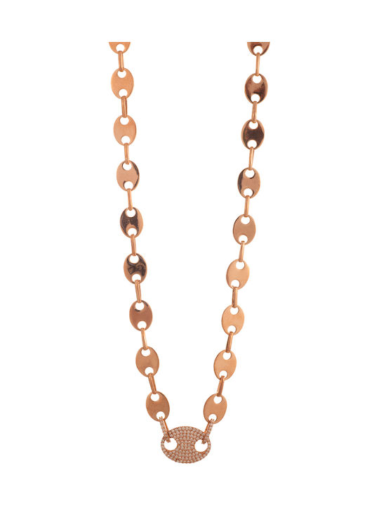 Women's Silver Gold Plated Theta Neck Chain