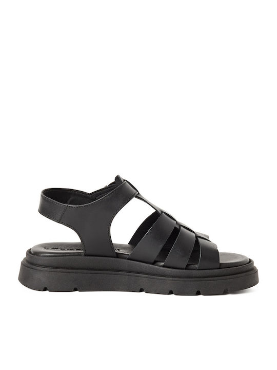 Leather Women's Sandals Black