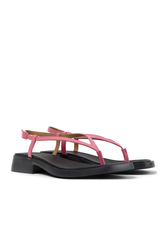 Camper Dana Leather Women's Sandals Pink