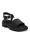 Women's Black Flat Sandals