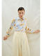 Long Sleeve Women's Satin Shirt