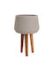 HomeMarkt Quan Concrete Flower Pot Gray 32x32cm