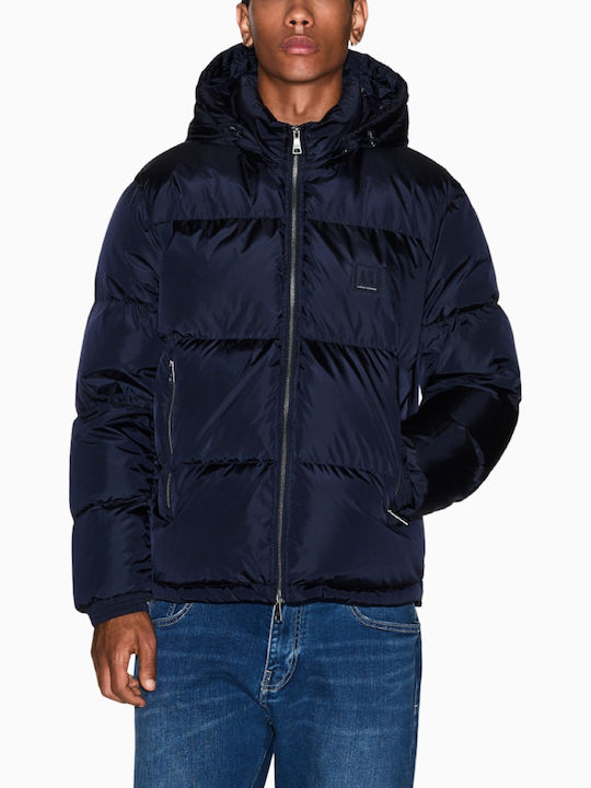 Herren Jacken Winter Blau