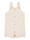 Kids Fabric Dungarees Sand