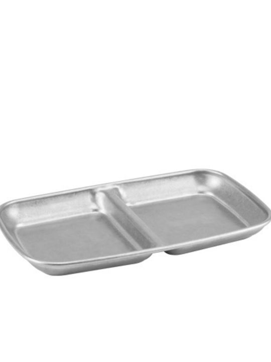 Raki Suport Inox Argintiu Suporturi Și Tavă Pentru Turn De Desert 2 Sloturi Gri Ø15.5cm
