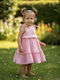 Girls Dress Sleeveless Floral Pink