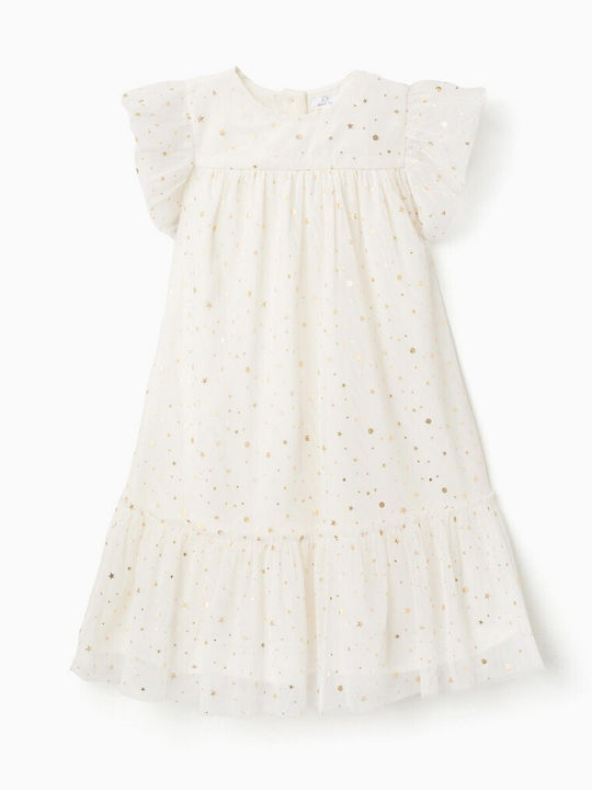 Zippy Mädchenkleid Weiß