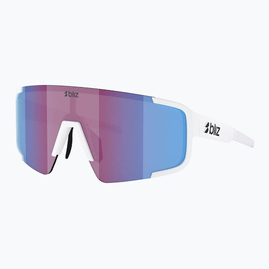 Bliz Nordic Cycling Glasses With White Frame And Polarized Photochromic Lenses