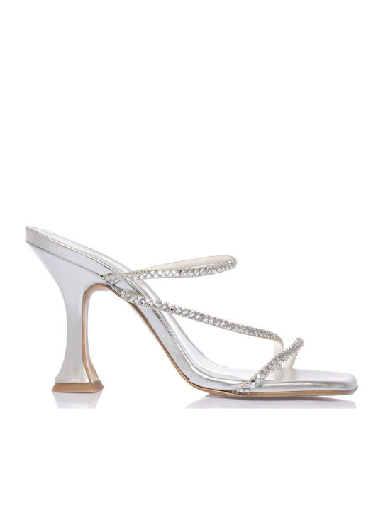 Sante Leather Sandals Silver