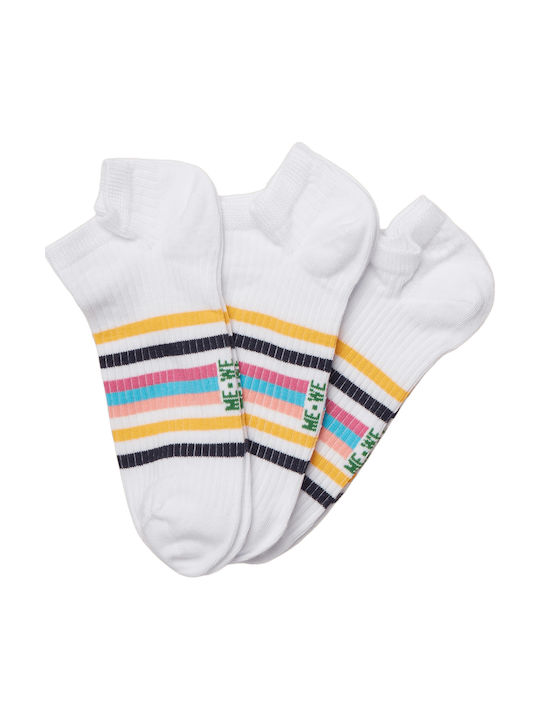 ME-WE Women's Socks White 3Pack