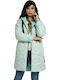 Long Women's Jacket for Spring/Autumn Green