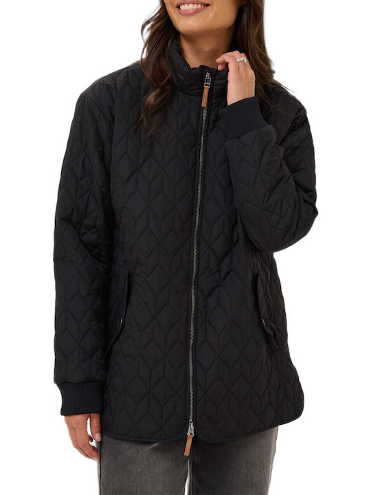 Kaffe Damen Jacke Für Winter Schwarz