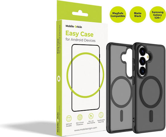 Mobile Origin Back Cover Πλαστικό / Σιλικόνης 1.5mm Μαύρο (Galaxy S26+)