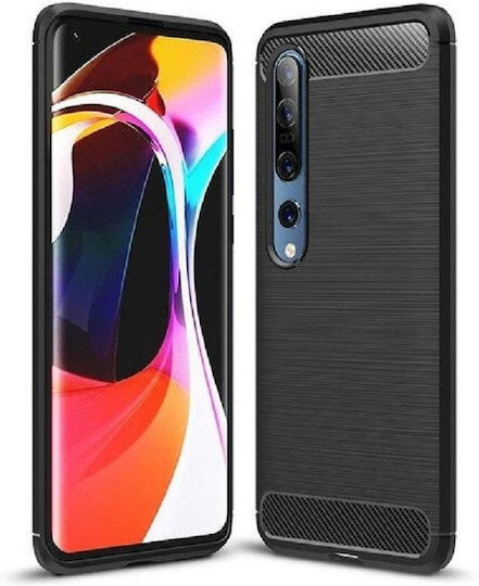 NetOne Carbon Back Cover Σιλικόνης Μαύρο (Xiaomi Mi 10 / Mi 10 ProOnePlus 10 Pro)
