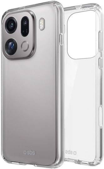 SBS Тънък Калъф Задна Корица Силикон Прозрачен (Oppo Find X9 Pro)