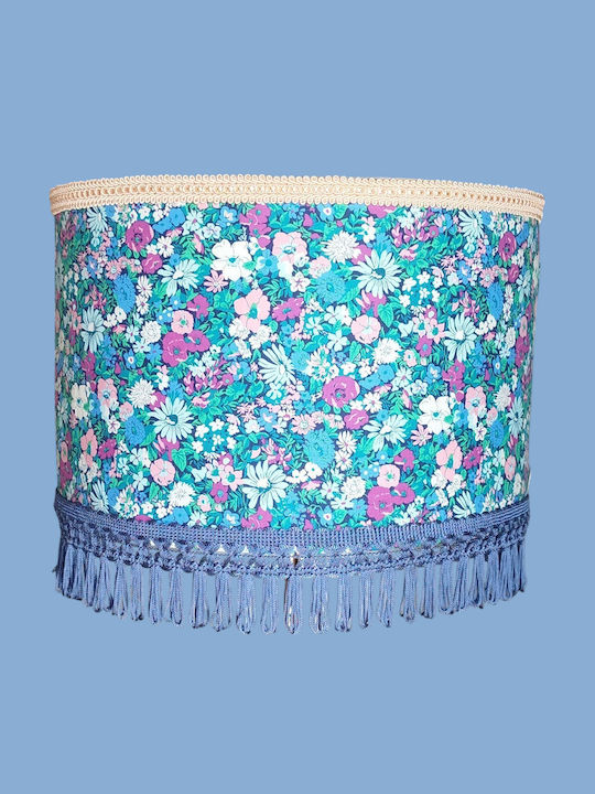 Soft Blue Flowers Ceiling Lamp Dimensions 35*25 E27