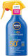 Nivea Sun Kids Protect & Care SPF50+ Wasserdichtes Kinder Sonnenschutzmittel Spray 250ml