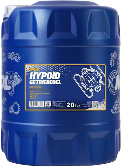 Mannol Hypoid Βαλβολίνη Αυτοκινήτου για Διαφορικό 80W-90 20lt