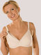 Beige Bra Without Padding With Underwire