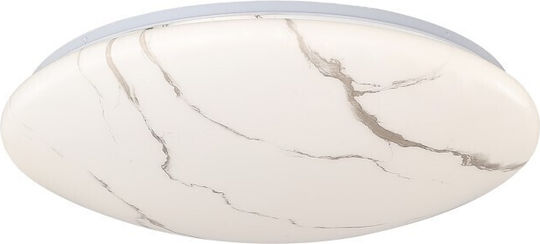 Sun Light Πλαφονιέρα Οροφής Λευκή με Ενσωματωμένο LED από Κεραμικό Υλικό και Τηλεχειριστήριο