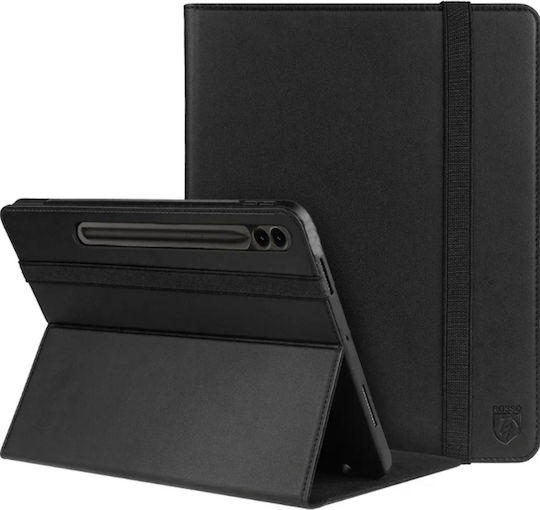 Rosso Flip Cover Schwarze Samsung Galaxy Tab S9 FE+