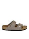Arizona Synthetics Leder Damen Sandalen Grau Schmale Passform
