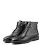 Herrenstiefel Schwarz Leder