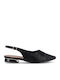 Γυναικείες Μπαλαρίνες Slingback σε Μαύρο Χρώμα