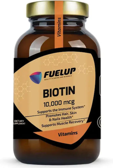 Fuel Up Biotin Vitamin for Hair Skin and Nails 120 Vegetable Capsules 1 Piece