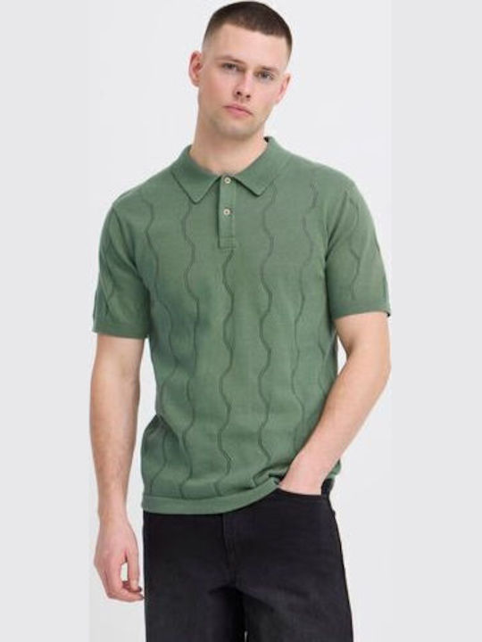 Polo Herrenbluse Kurzarm Grün