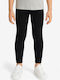 Kinderleggings Sport Lang Schwarz