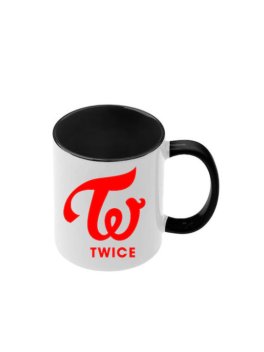 Κούπα Kpop Twice Μαύρη Λαβή Εσωτερικό