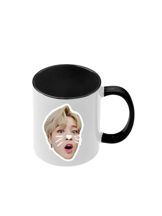 Κούπα Kpop Bts Μαύρη Λαβή Εσωτερικό